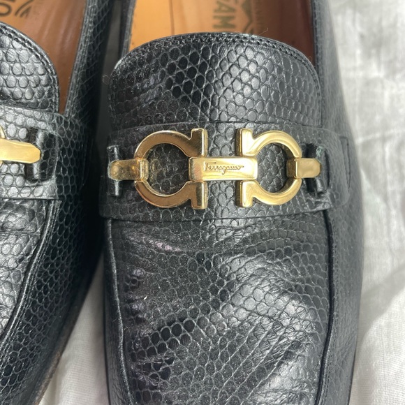 Salvatore Ferragamo 1980s Lizard Skin Heels - Picture 5 of 7